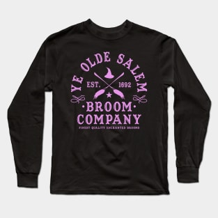 Wiccan Occult Witchcraft Salem Broom Company Long Sleeve T-Shirt